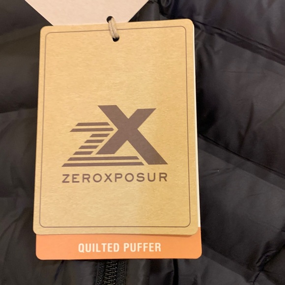 Black puffer jacket Size Large ZeroXposur NWT - Picture 6 of 8